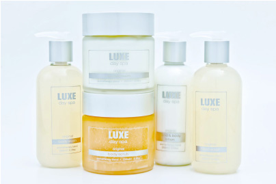 luxe day spa body care range